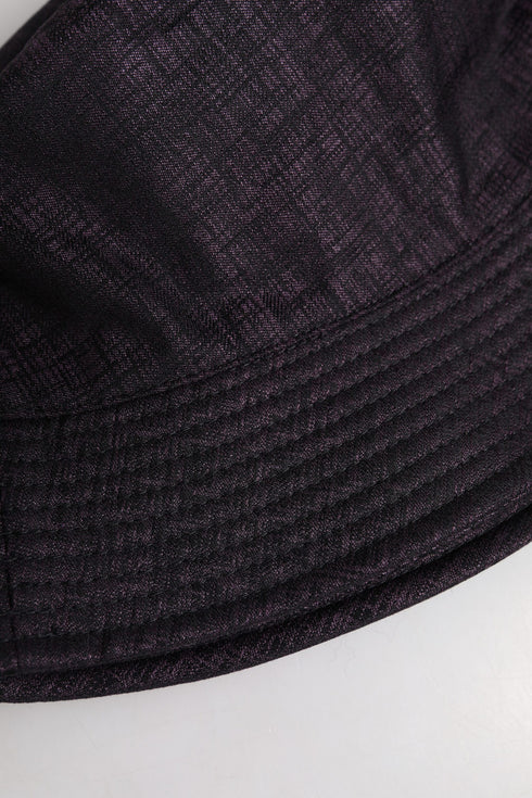 Dolce & Gabbana Black Wide Brim Nylon Bucket Hat